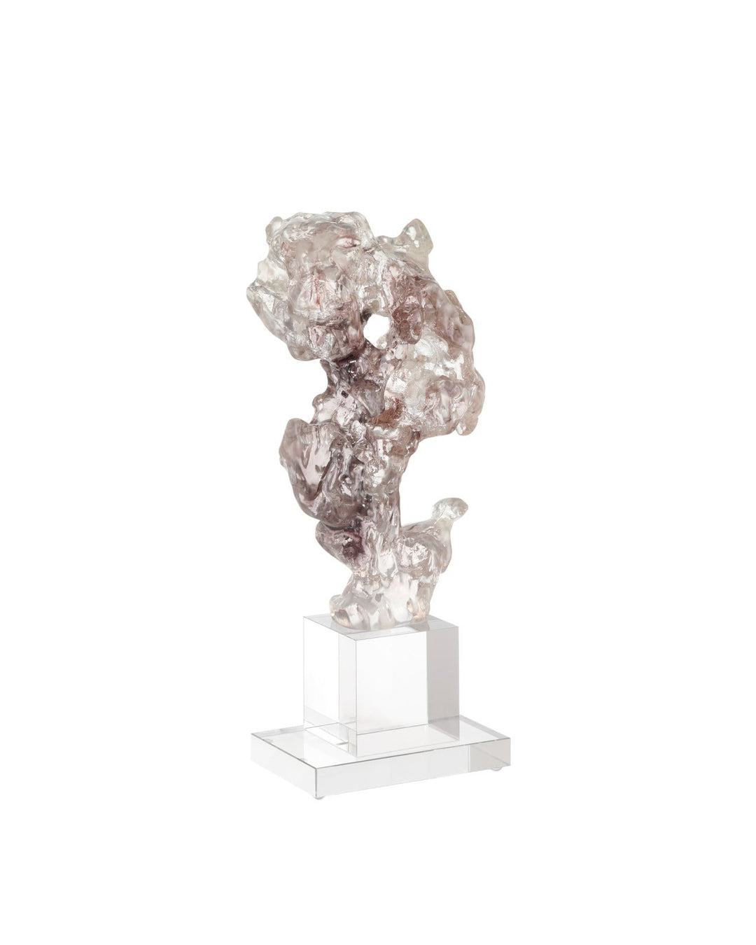 Decorative Objects Faux Rock Crystal Medium Sculpture