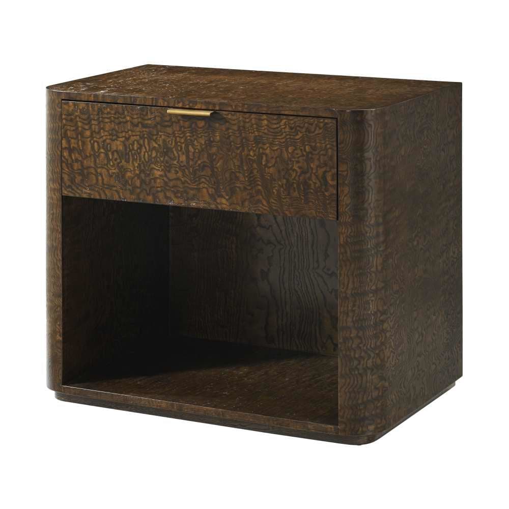 Kesden Nightstand-Theodore Alexander-THEO-TA50208.C351-NightstandsPyramid Brown-1 Drawer-1-France and Son