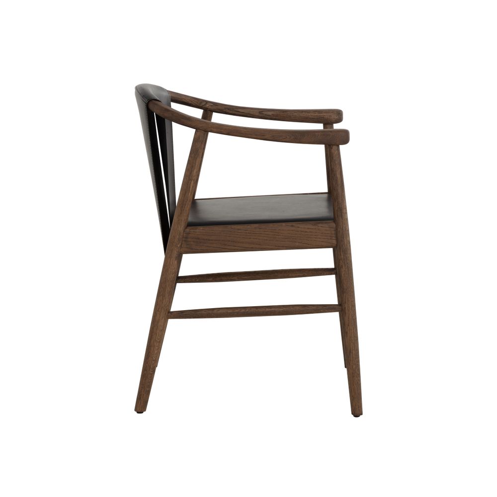 Dining Chairs Aran Dining Armchair - Onyx Leather