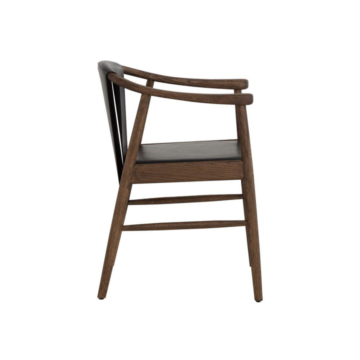 Dining Chairs Aran Dining Armchair - Onyx Leather