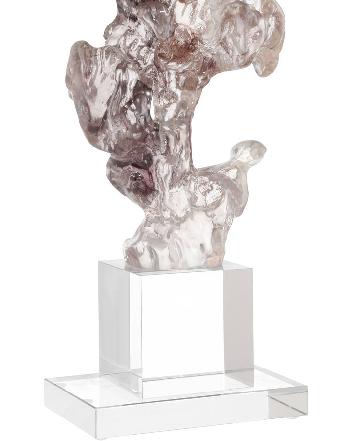Decorative Objects Faux Rock Crystal Medium Sculpture