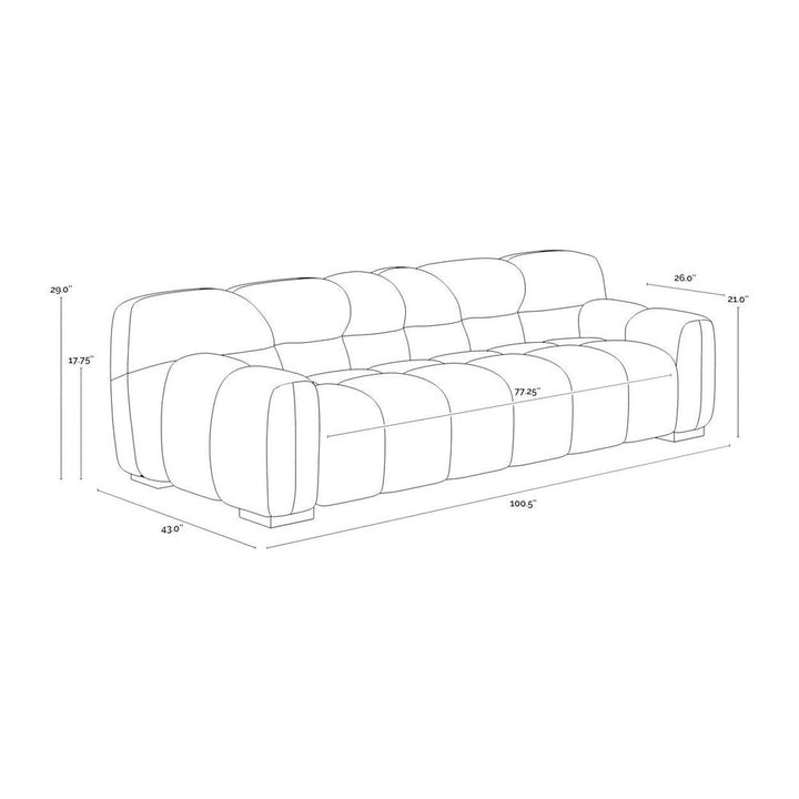 Romy Sofa - Meg Gold