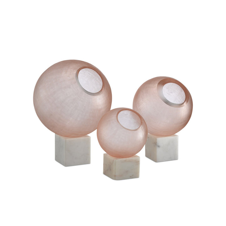 Fresno Pink Orb Set of 3