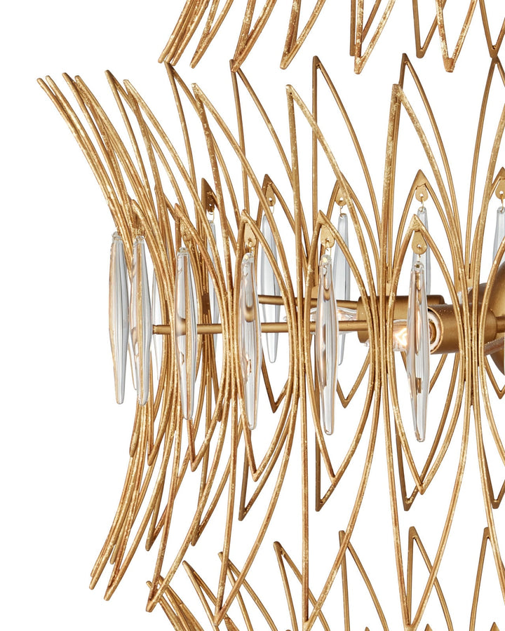 Chandeliers Marquise Large Gold Chandelier