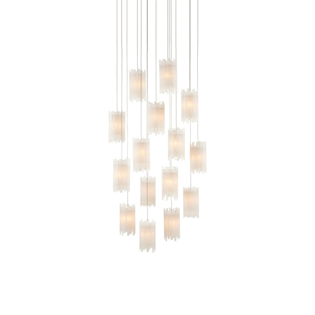 Escenia 15-Light Round Multi-Drop Pendant