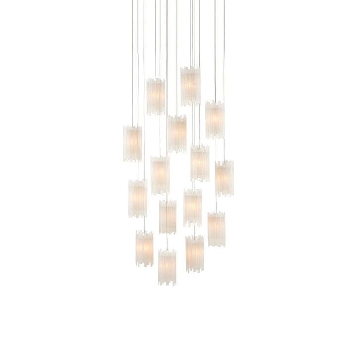 Escenia 15-Light Round Multi-Drop Pendant