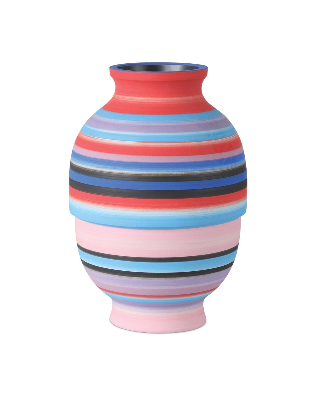 Vases Happy 80's Small Bright Blue & Red Vase