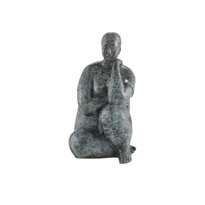 Lady Meditating Bronze