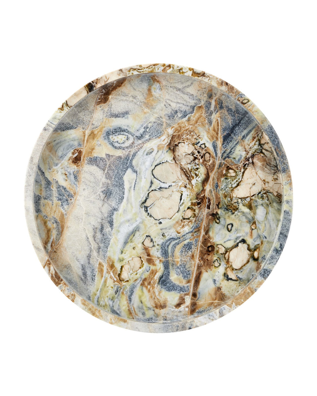 Serveware: Trays Freya Floral Jade Marble Tray