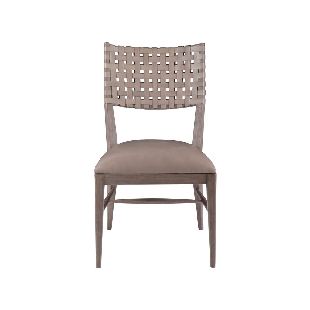 Dining Chairs Milo Leather Side Chair - Grigio