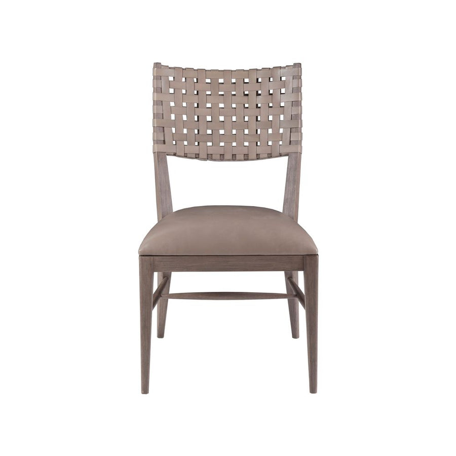 Dining Chairs Milo Leather Side Chair - Grigio