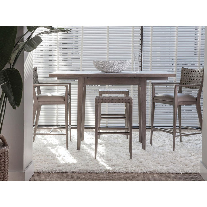 Bar & Counter Stools Milo Leather Backless Bar Stool - Grigio