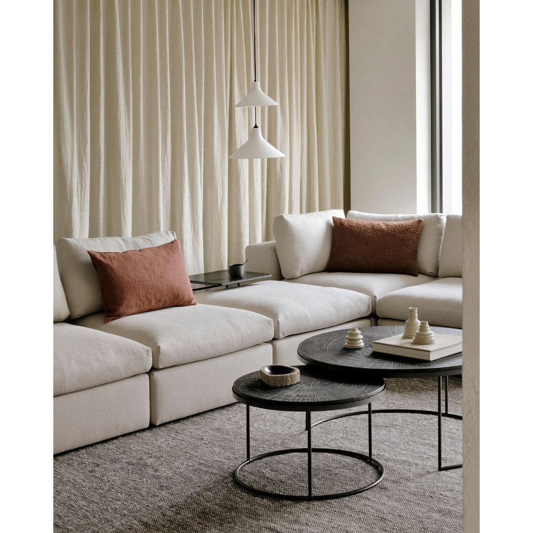 Mellow Modular Sofa Set - 2 End Seats & Footstool - lifestyle
