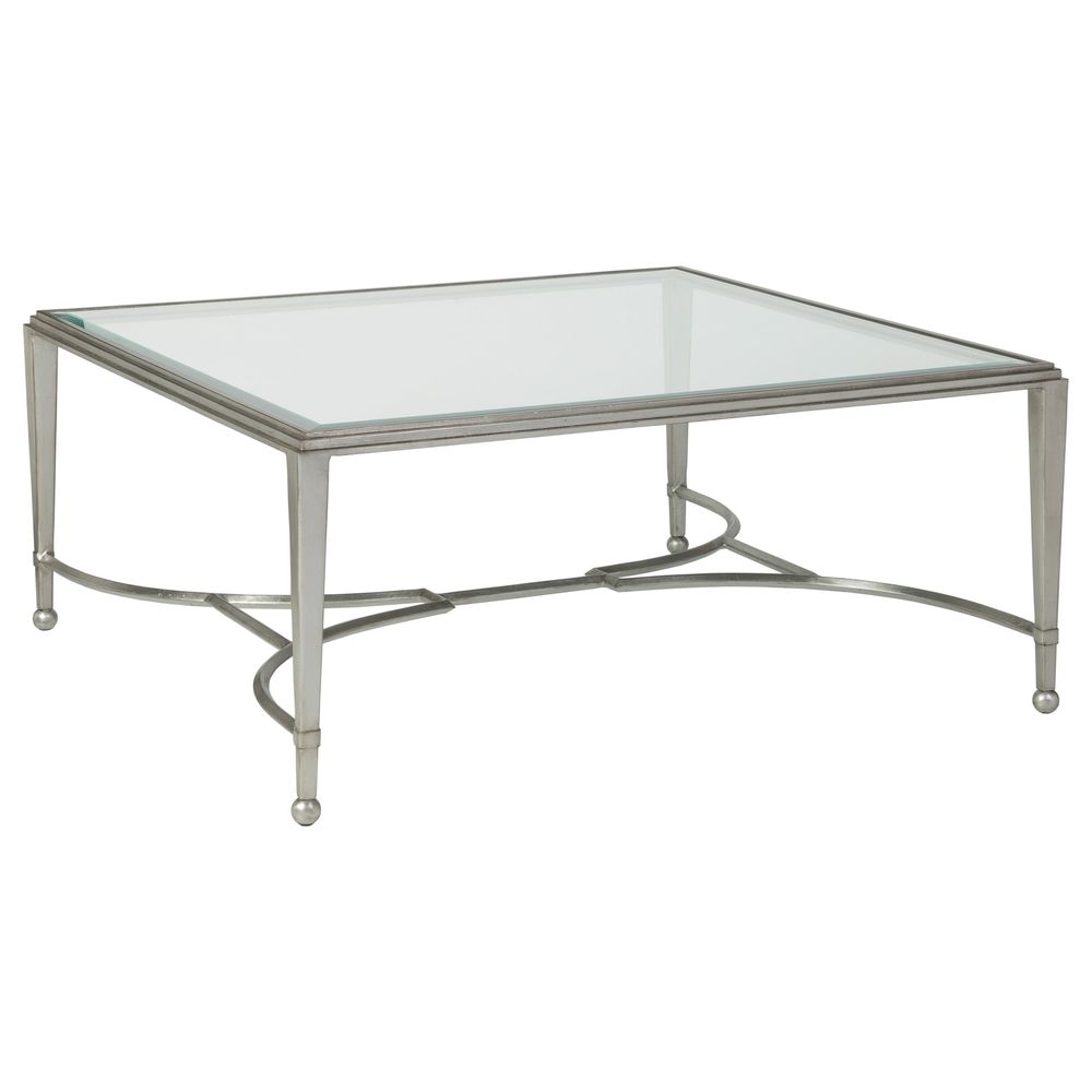 Coffee Tables Sangiovese Square Cocktail Table - Silver Leaf
