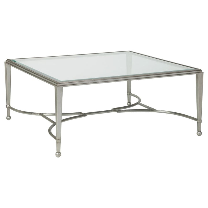 Coffee Tables Sangiovese Square Cocktail Table - Silver Leaf