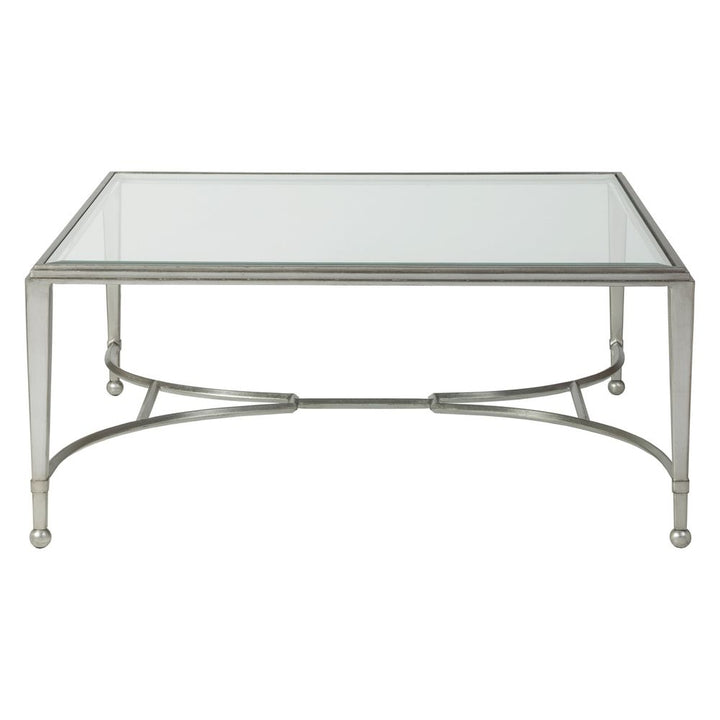 Coffee Tables Sangiovese Square Cocktail Table - Silver Leaf