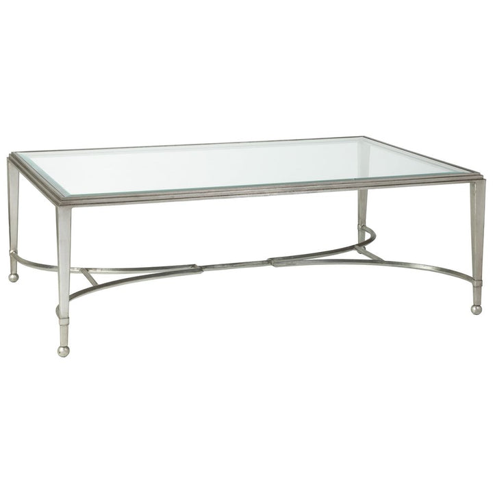 Coffee Tables Sangiovese Large Rectangular Cocktail Table - Silver Leaf
