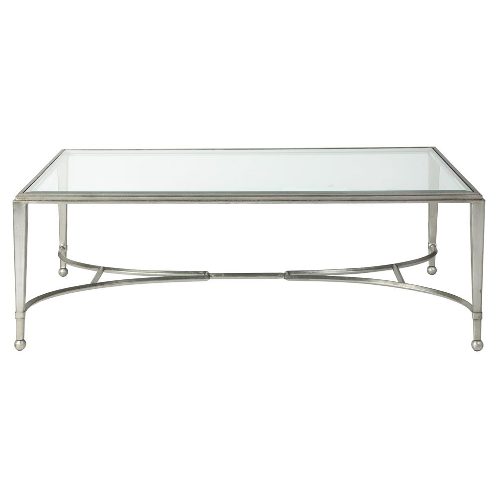 Coffee Tables Sangiovese Large Rectangular Cocktail Table - Silver Leaf