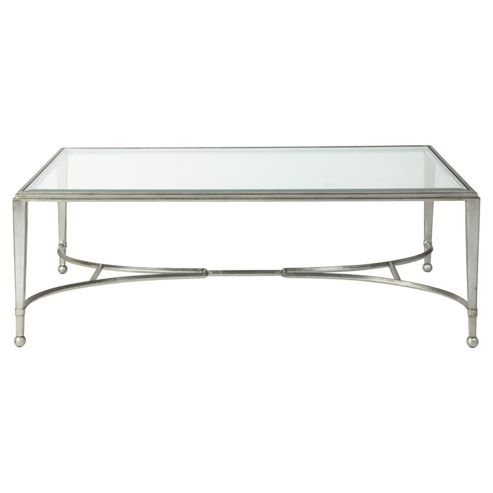 Coffee Tables Sangiovese Large Rectangular Cocktail Table - Silver Leaf