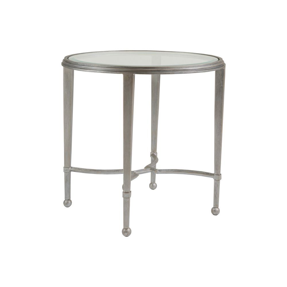 Side Tables Sangiovese Round End Table - Argento