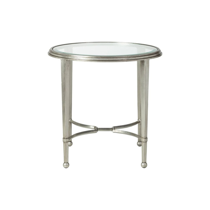 Side Tables Sangiovese Round End Table - Silver Leaf