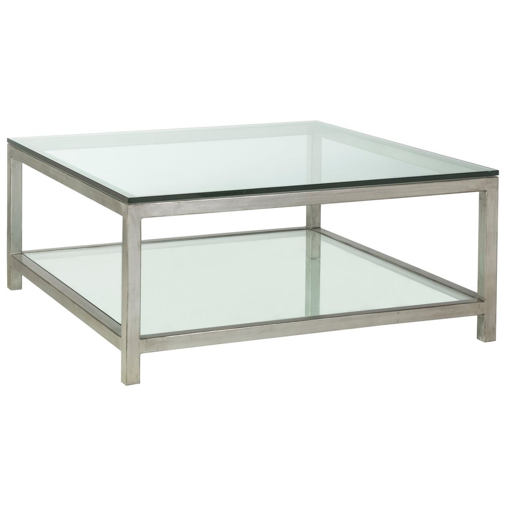 Coffee Tables Per Se Square Cocktail Table - Silver Leaf