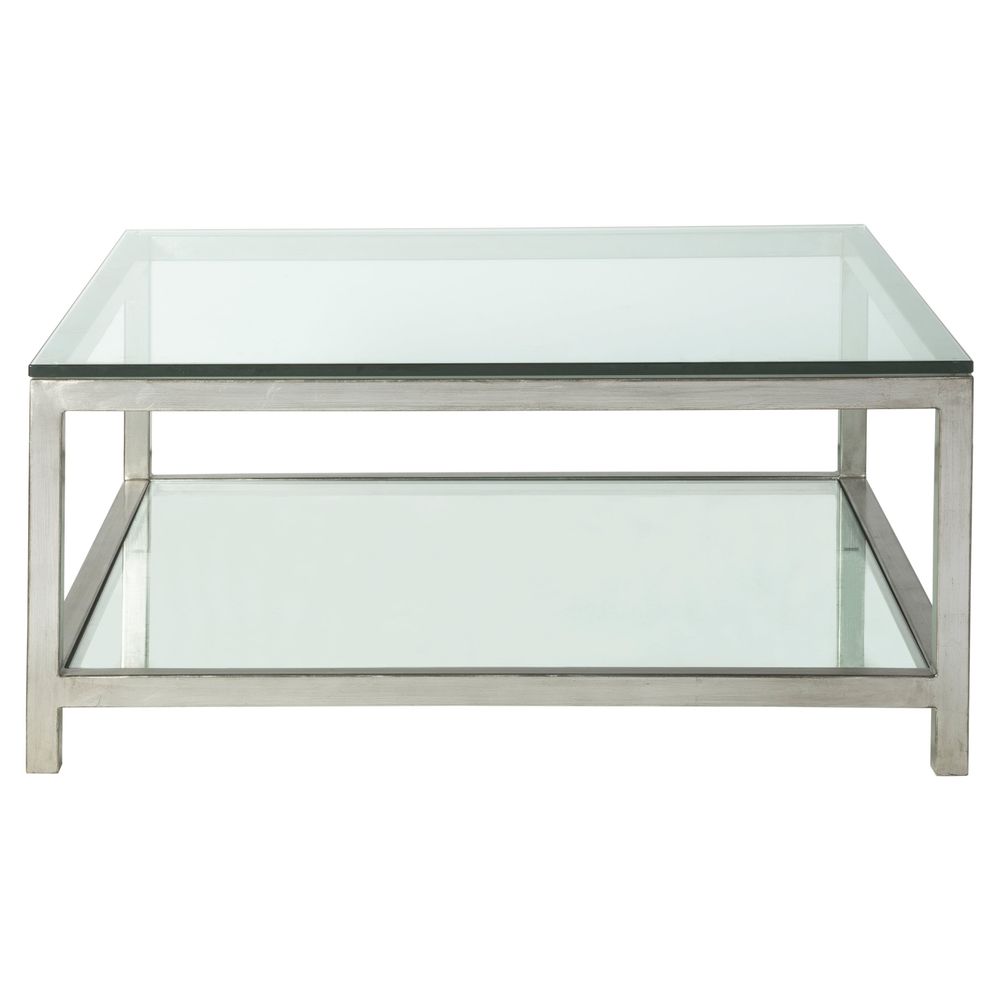 Coffee Tables Per Se Square Cocktail Table - Silver Leaf