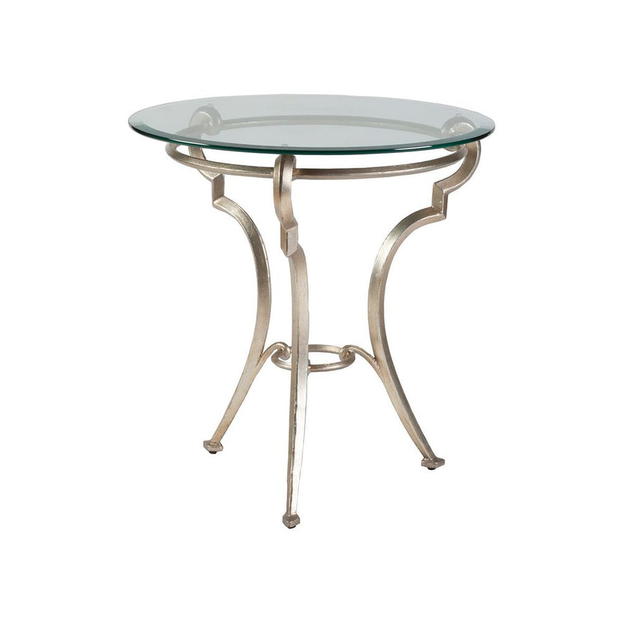 Side Tables Colette Round End Table - Champagne