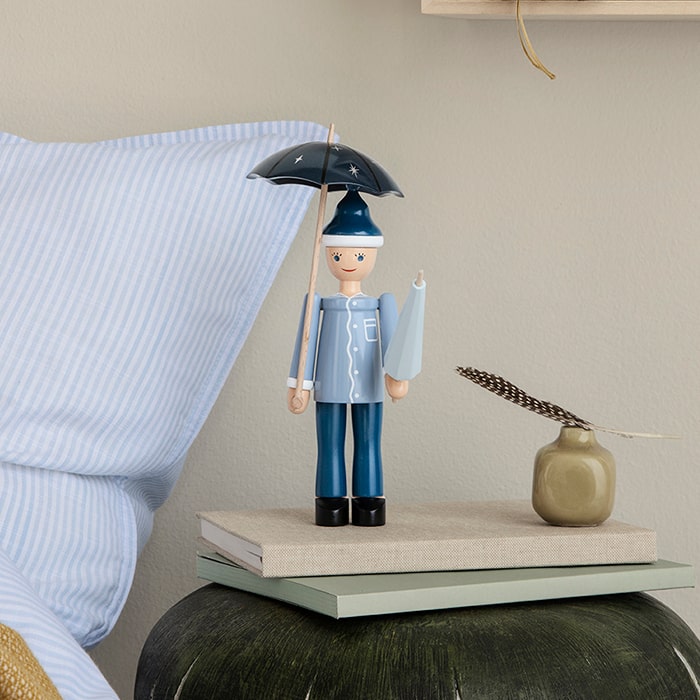 Kay Bojesen Sandman, Blue/Light Blue, H: 8.3"