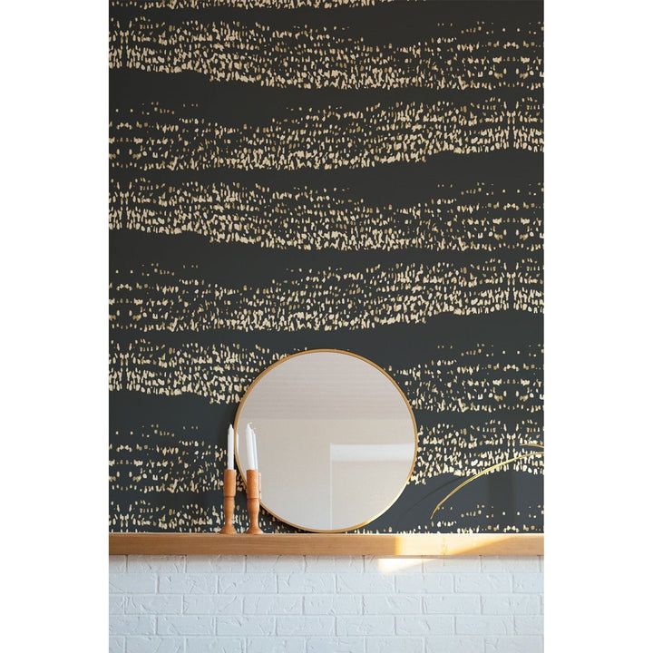 Reflections Wallpaper-Mitchell Black-MITCHB-WC418-AB-PM-10-Wall DecorPatterns Ash Blue-Premium Matte Paper-6-France and Son