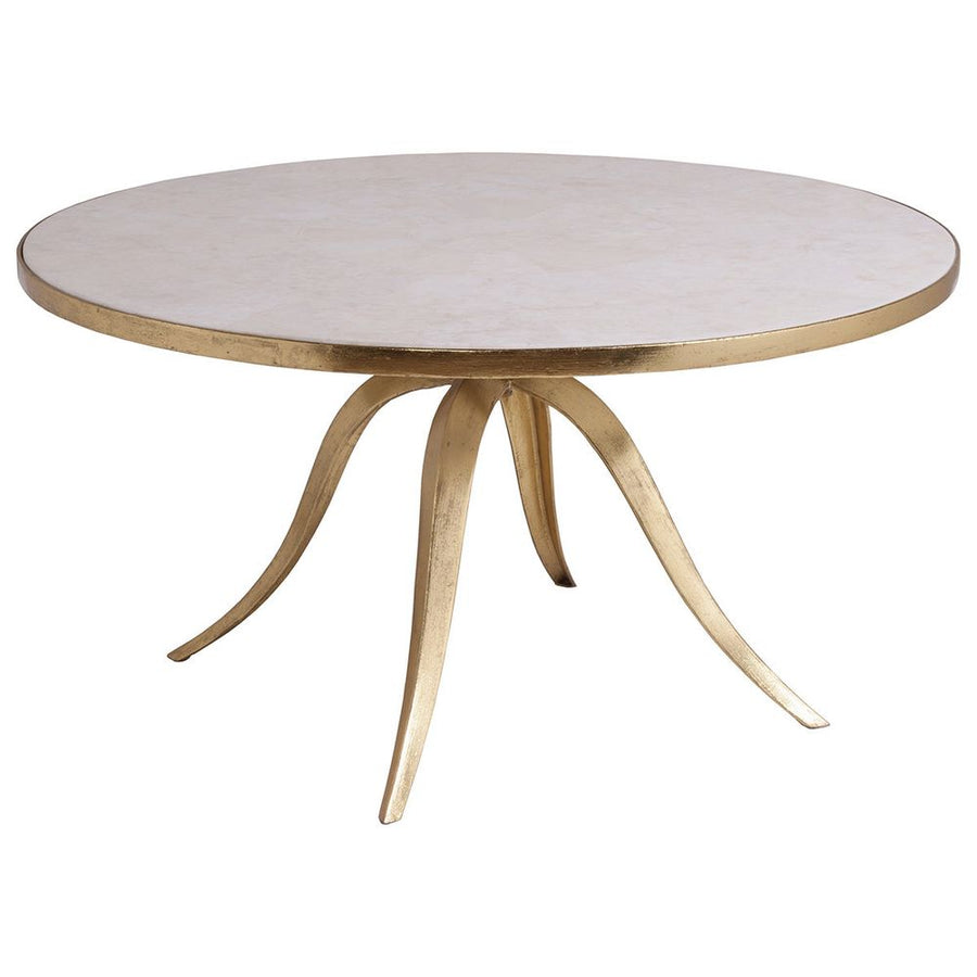 Coffee Tables Crystal Stone Round Cocktail Table - Gold