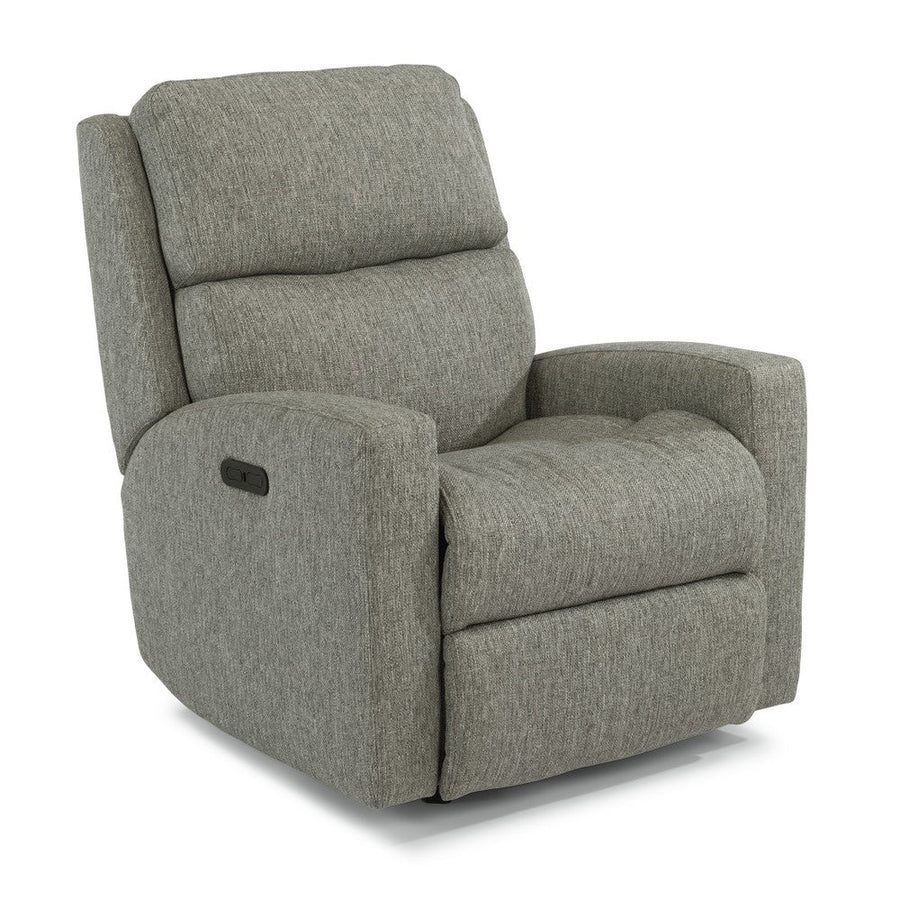 Catalina Fabric Power Rocking Recliner with Power Headrest-Flexsteel-Flexsteel-Q2900-51H-Lounge Chairs-1-France and Son