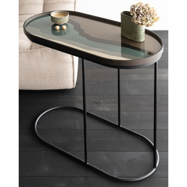 Side Tables Tray Side Table - Black