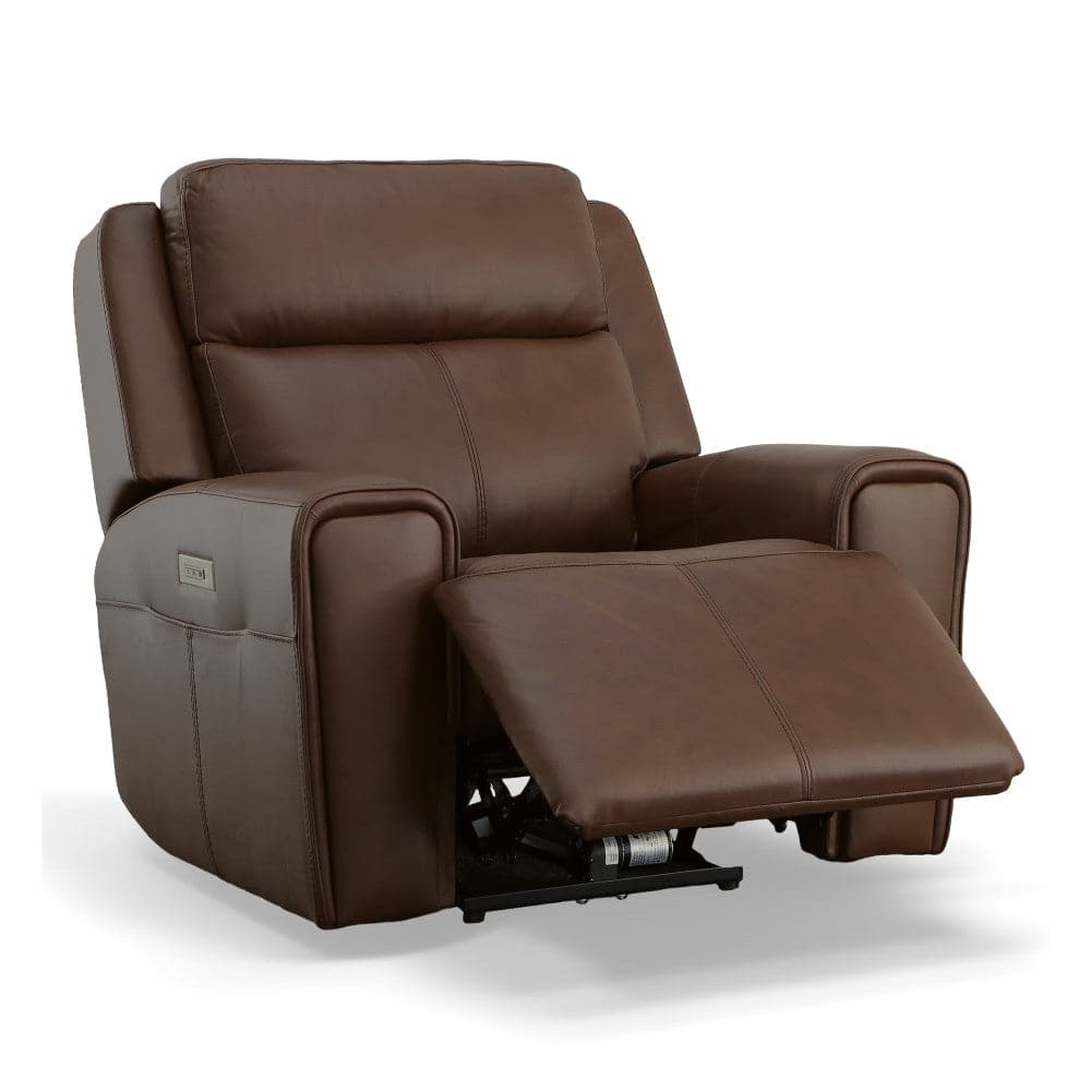 Barnett Leather Power Recliner with Power Headrest & Lumbar-Flexsteel-Flexsteel-1601-50PH-03001-Lounge Chairs03001-5-France and Son