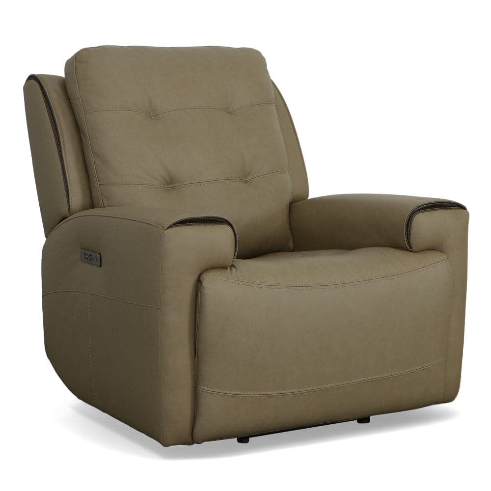 Iris Leather Power Recliner with Power Headrest-Flexsteel-Flexsteel-1781-50PH-31082-Lounge Chairs31082-4-France and Son