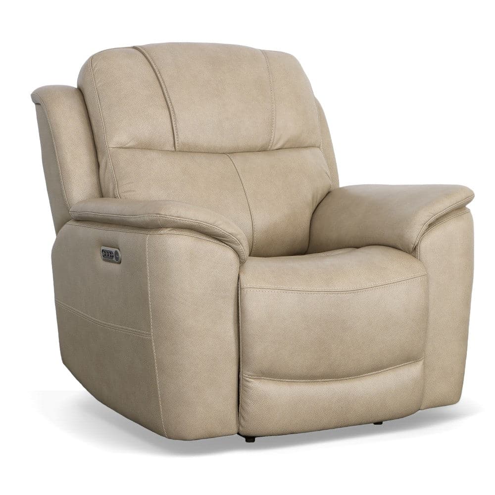 Crew Leather Power Recliner with Power Headrest & Lumbar-Flexsteel-Flexsteel-1783-50PH-63301-Lounge Chairs63301-3-France and Son