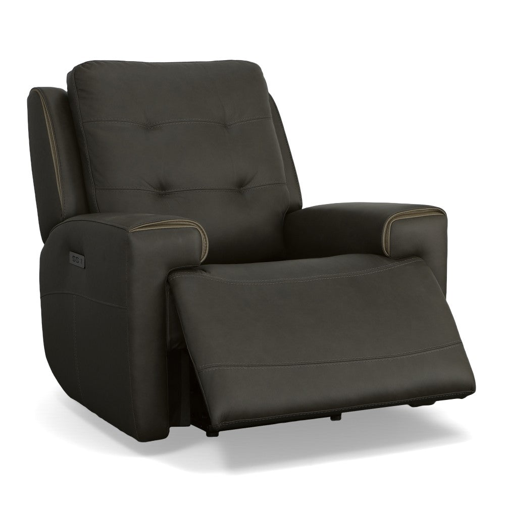 Iris Leather Power Recliner with Power Headrest-Flexsteel-Flexsteel-1781-50PH-31070-Lounge Chairs31070-2-France and Son