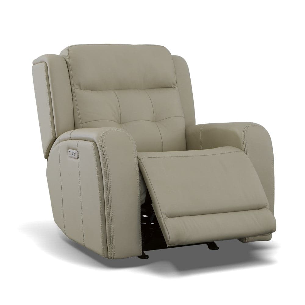 Grant Leather Power Gliding Recliner with Power Headrest-Flexsteel-Flexsteel-1480-54PH-00911-Lounge Chairs00911-3-France and Son