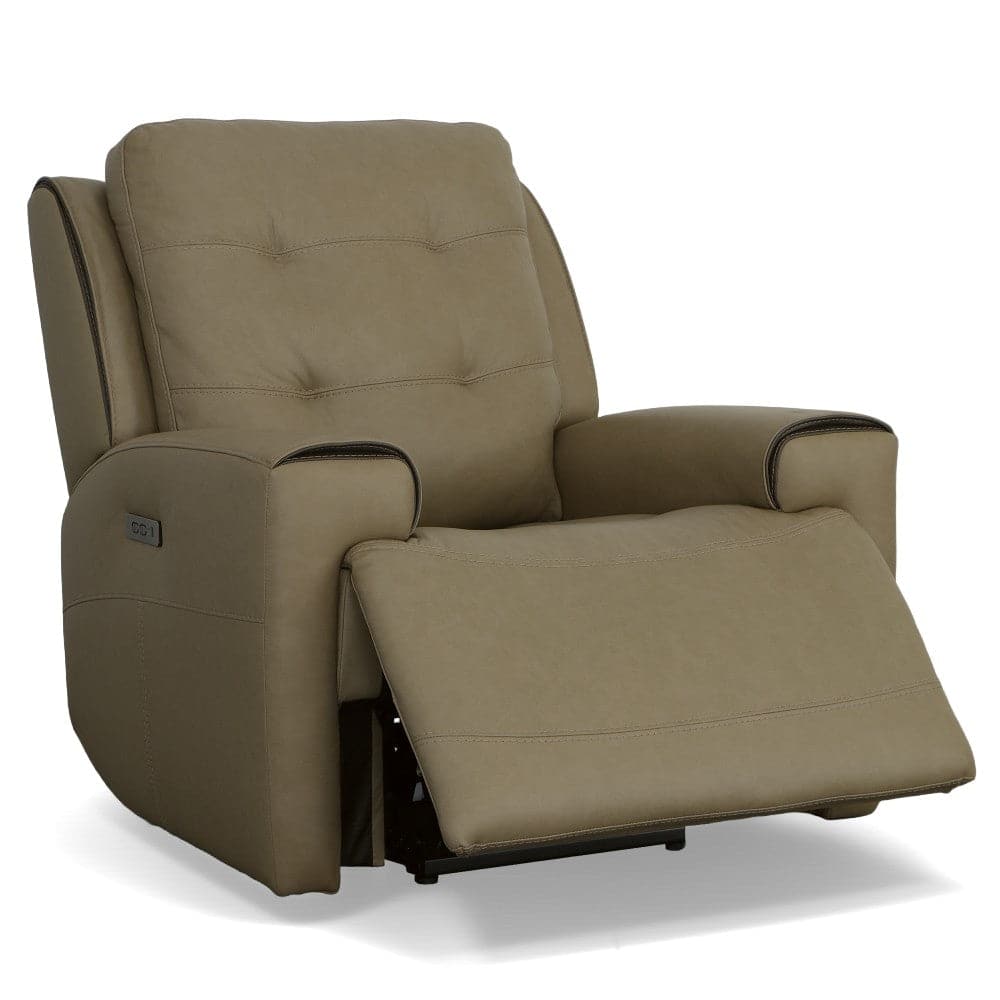 Iris Leather Power Recliner with Power Headrest-Flexsteel-Flexsteel-1781-50PH-31070-Lounge Chairs31070-5-France and Son