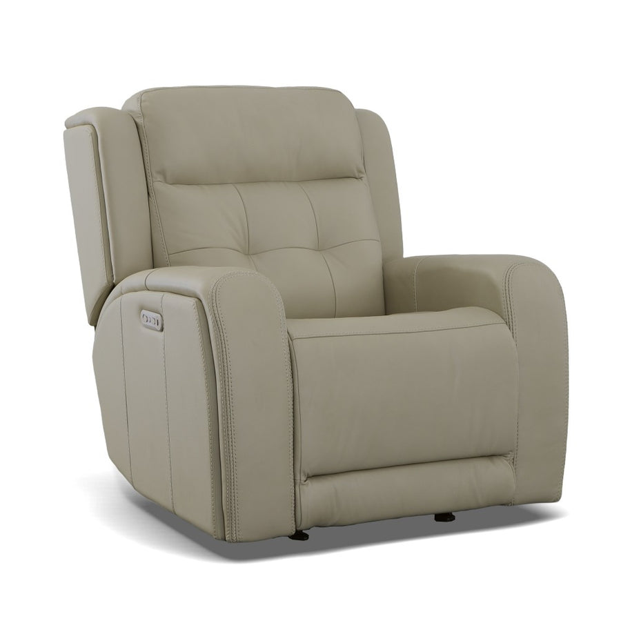 Grant Leather Power Gliding Recliner with Power Headrest-Flexsteel-Flexsteel-1480-54PH-00911-Lounge Chairs00911-1-France and Son