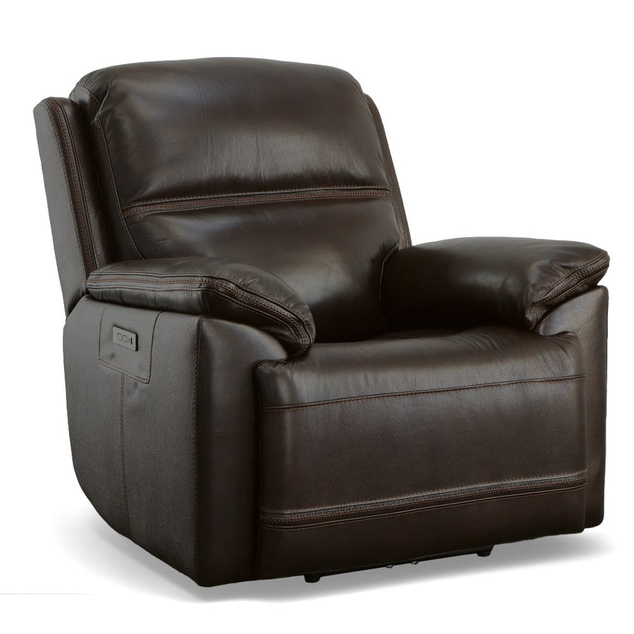 Jackson Leather Power Recliner with Power Headrest-Flexsteel-Flexsteel-1759-50PH-20270-Lounge Chairs20270-1-France and Son