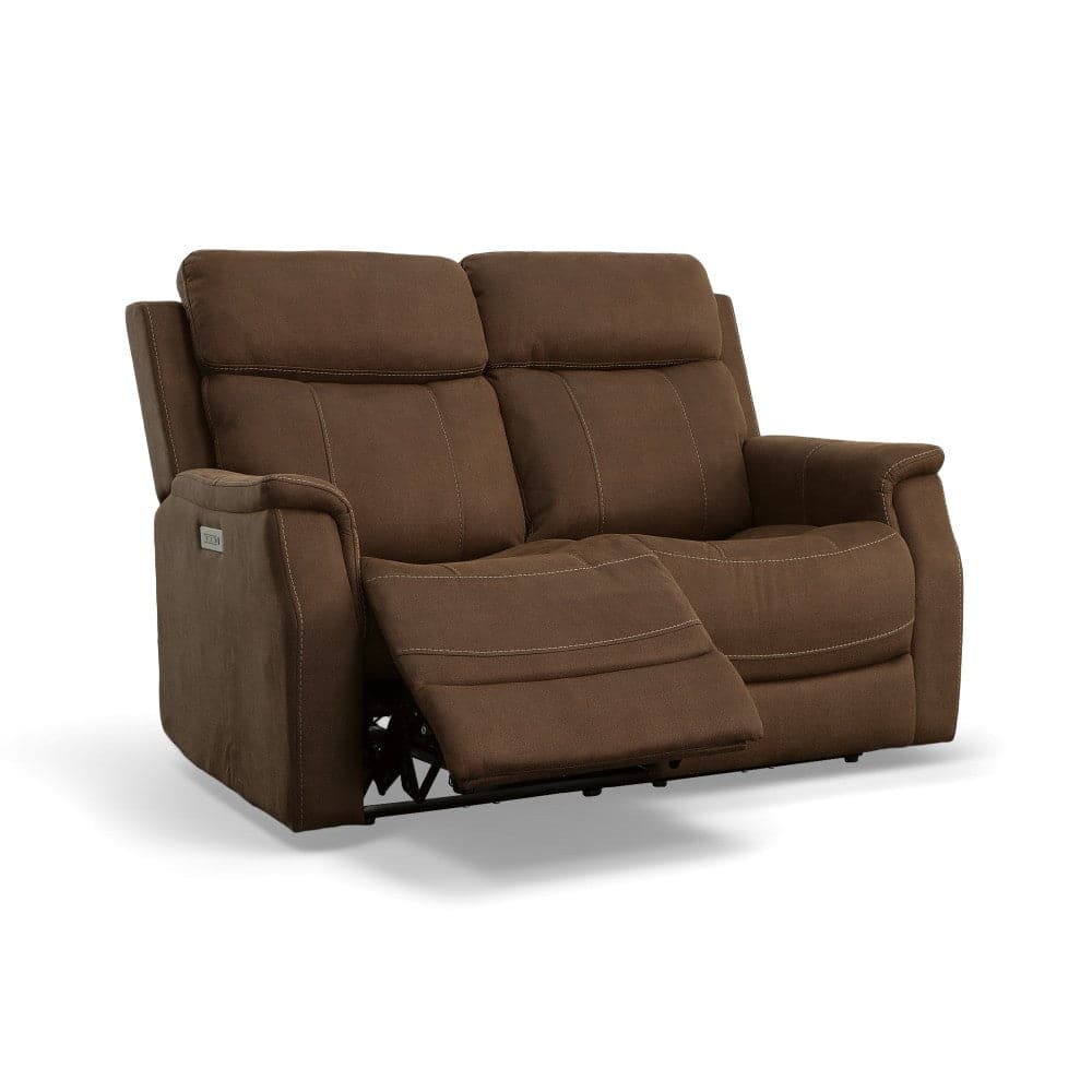 Easton Fabric or Leather Power Reclining Loveseat-Flexsteel-Flexsteel-1520-60PH-07201-Sofas07201-Pwr Headrests and Lumbar 61"-8-France and Son