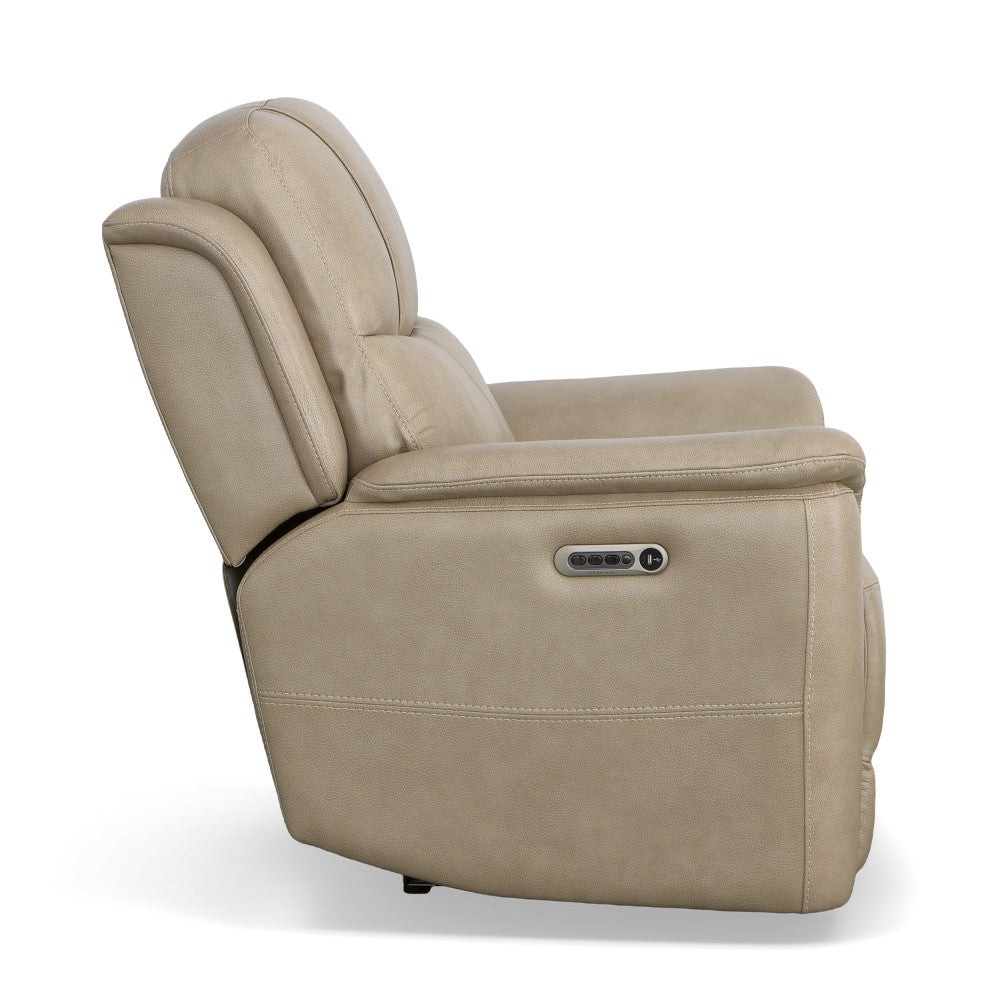 Crew Leather Power Recliner with Power Headrest & Lumbar-Flexsteel-Flexsteel-1783-50PH-63300-Lounge Chairs63300-6-France and Son