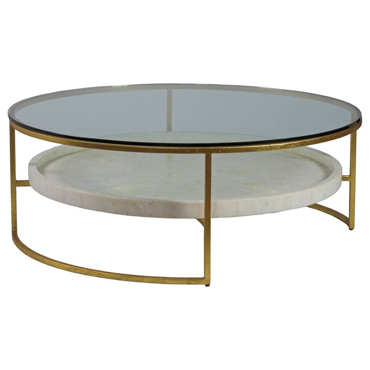 Coffee Tables Cumulus Large Round Cocktail Table - Gold