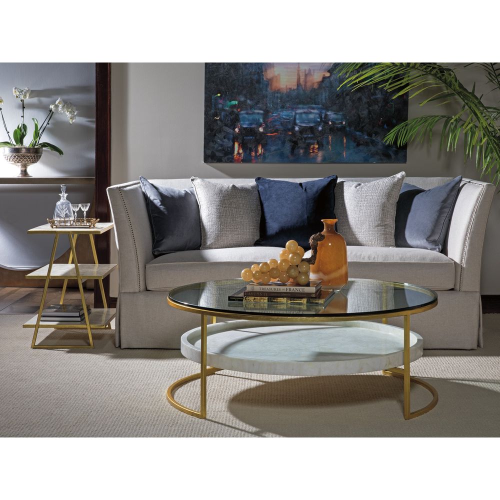 Side Tables Cumulus Triangular Tier Table - Gold