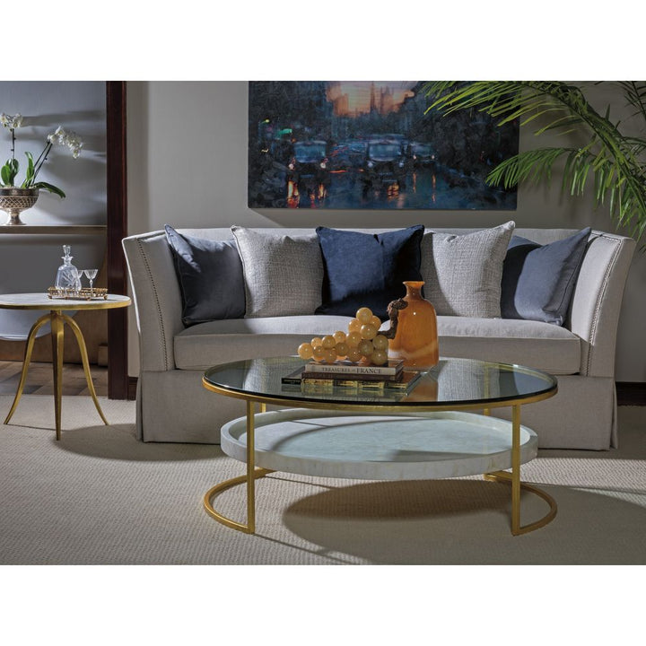 Coffee Tables Cumulus Large Round Cocktail Table - Gold