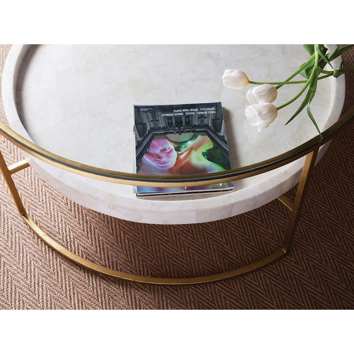 Coffee Tables Cumulus Round Cocktail Table - Gold