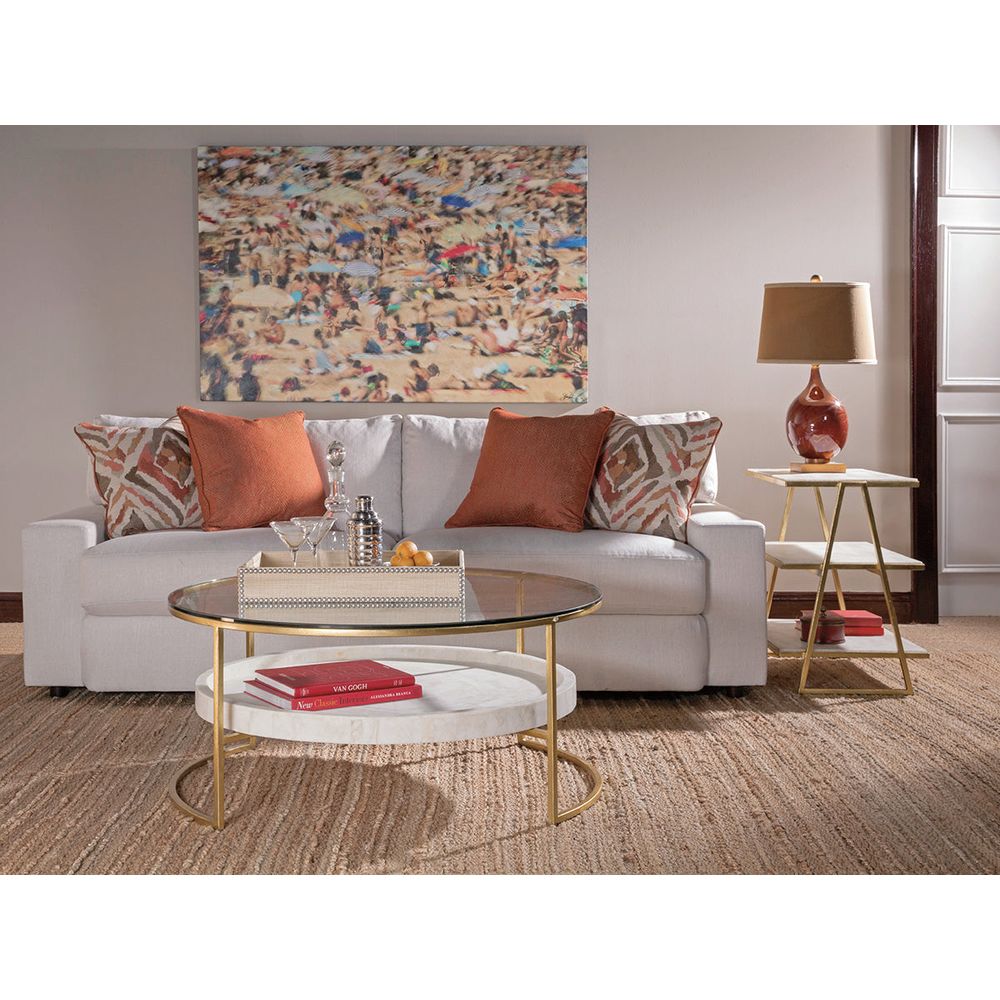 Coffee Tables Cumulus Round Cocktail Table - Gold