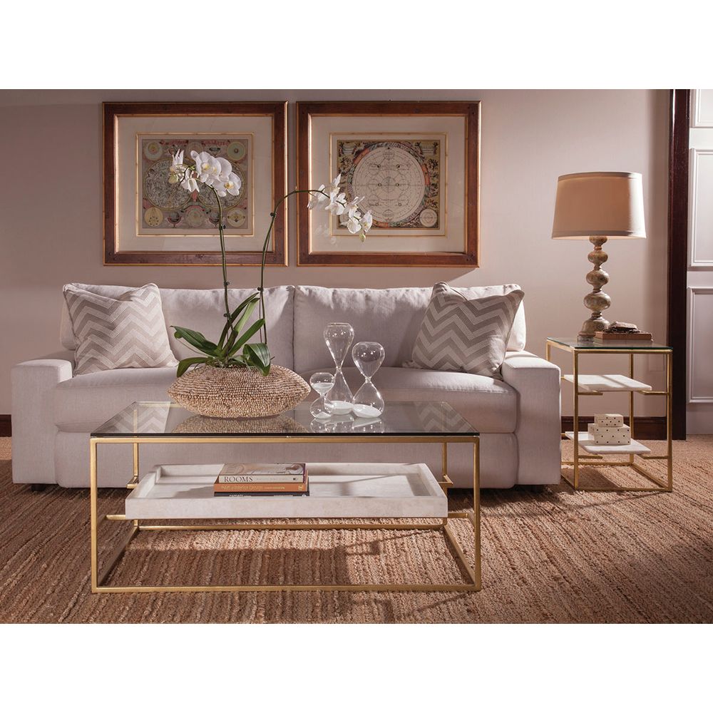 Coffee Tables Cumulus Rectangular Cocktail Table - Gold