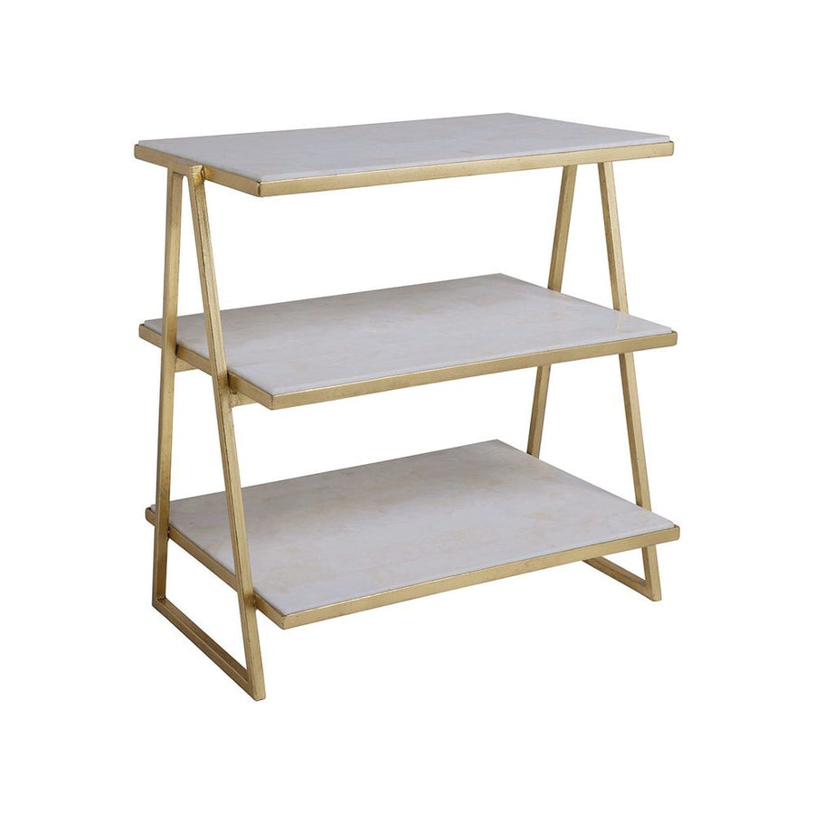 Side Tables Cumulus Triangular Tier Table - Gold
